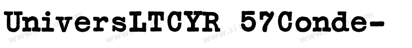 UniversLTCYR 57Conde字体转换